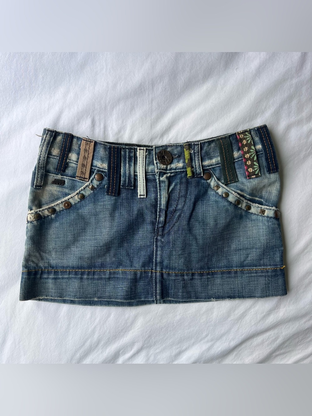 Vintage Fall 2006 Y2K Miss Sixty Denim Mini Skirt